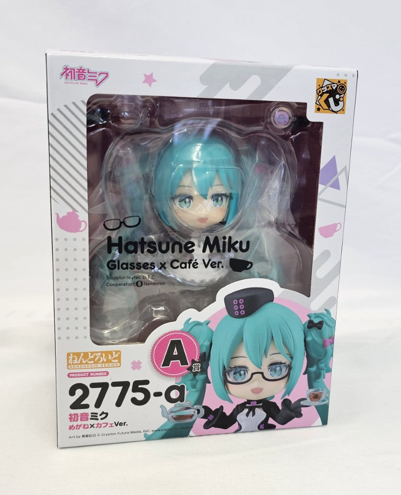 中古】【未開封】ねんどろいど 初音ミク めがね×カフェVer. 「グッスマ