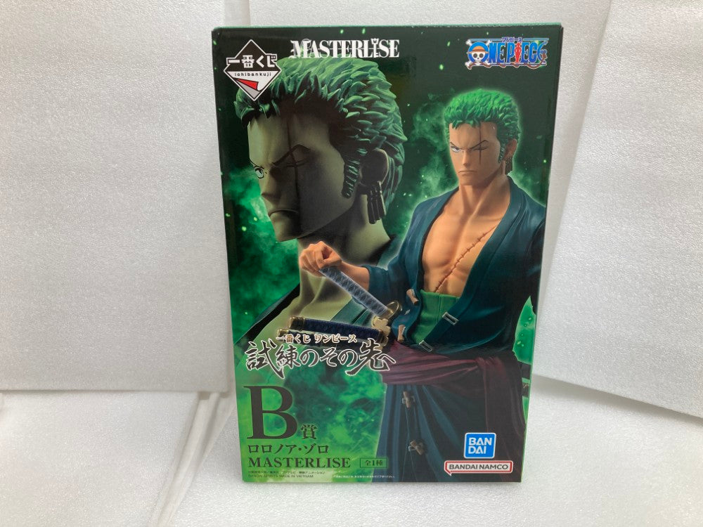 ワンピース　MASTERISE　B賞ロロノア・ゾロ　ラスワンレイリー　フィギュア 中古】【未開封】 MASTERLISE B賞 ロロノア・ゾロ 「一番くじ