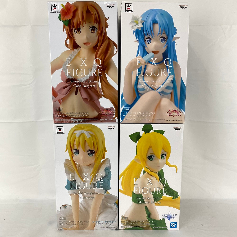 中古】【未開封】【セット】「ソードアート・オンライン コード・レジスタ」 EXQフィギュア 4種セット＜フィギュア＞（代引き不可）6541