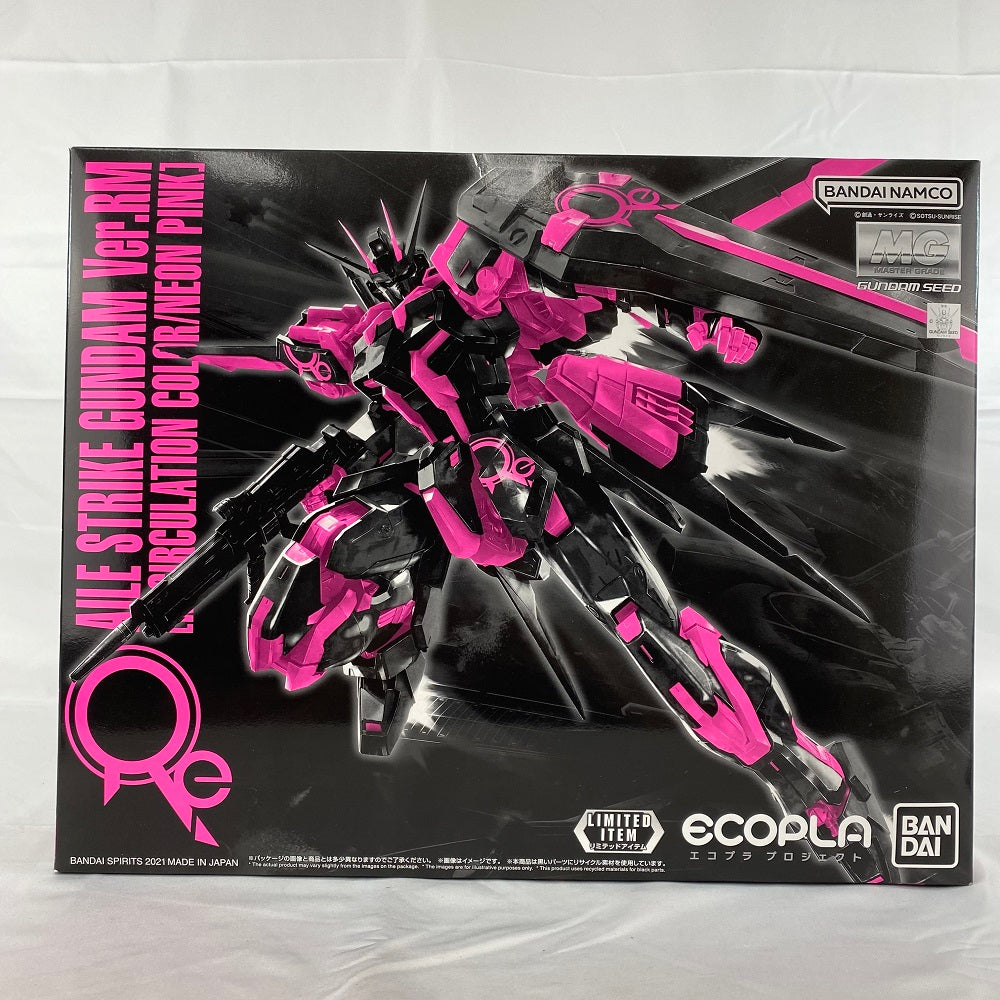 中古】【未組立】1/100 MG GAT-X105 エールストライクガンダム Ver.RM(リサーキュレーションカラー/ネオンピンク) 「