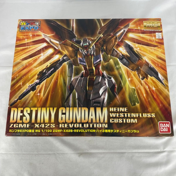 【正規品】ガンプラ　RG デスティニーガンダム　ハイネ機　ガンプラEXPO限定 中古】【未組立】1/100 MG ハイネ専用 デスティニーガンダム(ガンプラ