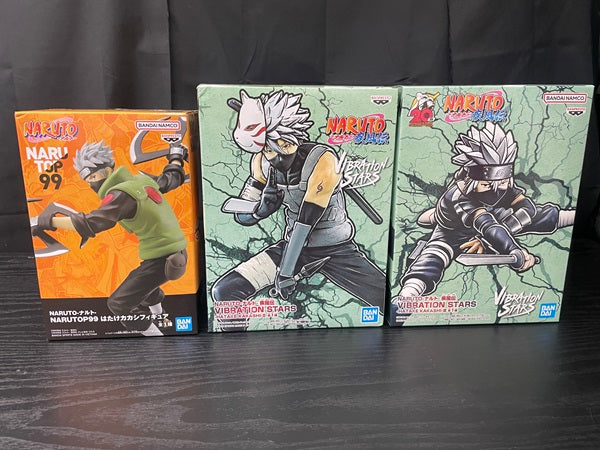 【中古】【開封品あり】【セット品】「NARUTO-ナルト- 疾風伝」はたけカカシ VIBRATION STARS-HATAKE  KAKASHI-II＋-HATAKE KAKASHI-III＋ NARUTOP99 はたけカカシフィギュア3種セット＜フィギュア＞（代引き不可）6545