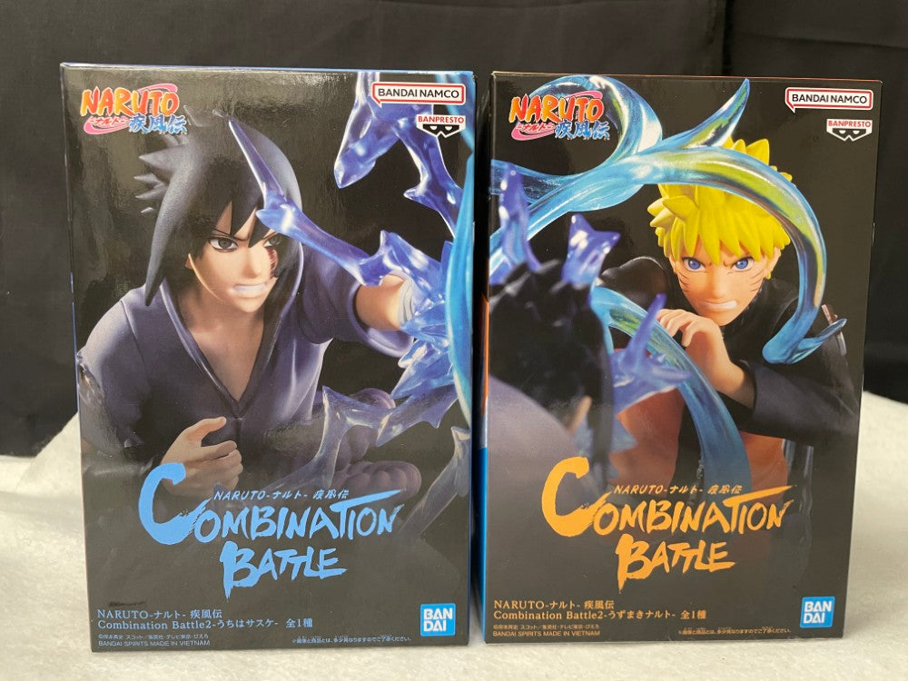 中古】【未開封】【セット】うずまきナルト+うちはサスケ「NARUTO