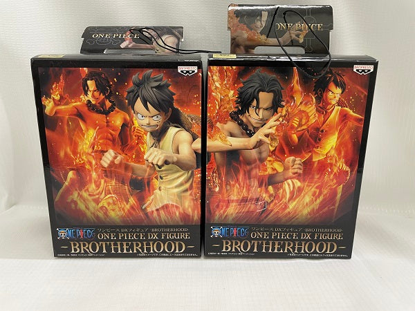 【中古】【開封品】【セット品】「ワンピース」DXフィギュア-BROTHERHOOD-　 ポートガス・D・エース+モンキー・D・ルフィ＜フィギュア＞（代引き不可）6546