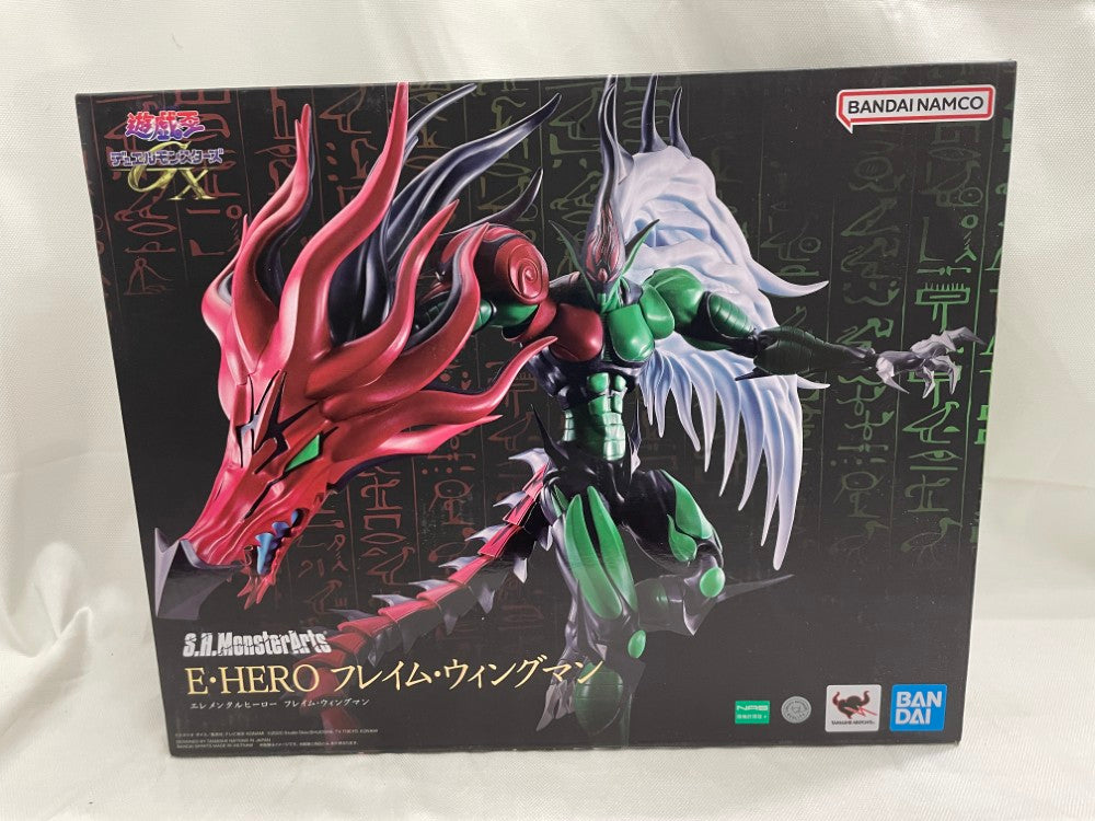 中古】【開封品】S.H.MonsterArts E・HERO フレイム・ウィングマン
