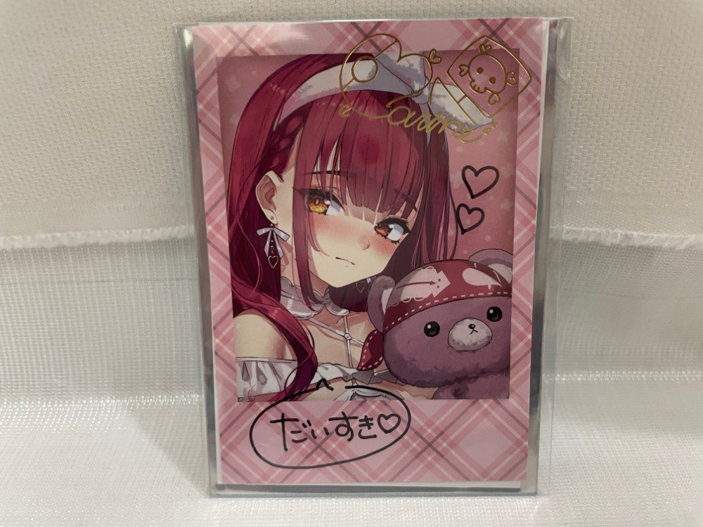 ホロライブ 宝鐘マリン 直筆メッセージ チェキ　２０２４年　未開封新品 中古】【未開封】宝鐘マリン 直筆メッセージ＆箔押し複製サイン入り