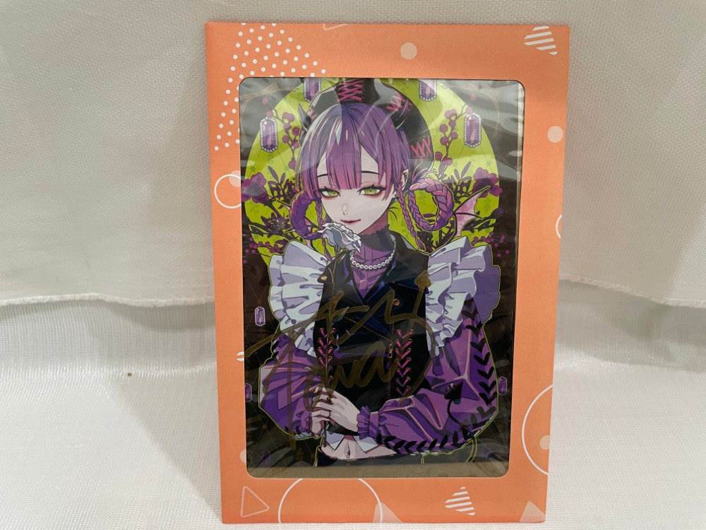 中古】【未開封】常闇トワ 直筆サイン入り秋赤音描き下ろしポスト