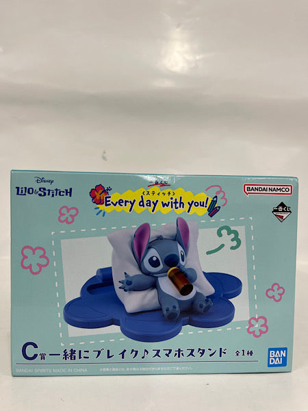 中古】【未開封】スティッチ 一緒にブレイク♪スマホスタンド 「一番