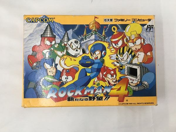 【中古】【箱説あり】ロックマン4 新たなる野望＜レトロゲーム＞（代引き不可）6558