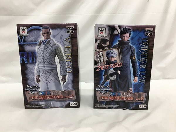 【中古】【未開封】「ワンピース」フィギュア　2種セット DXF〜THE GRANDLINE  MEN〜vol.17ヴェルゴ・vol.18トラファルガー・ロー＜フィギュア＞（代引き不可）6558