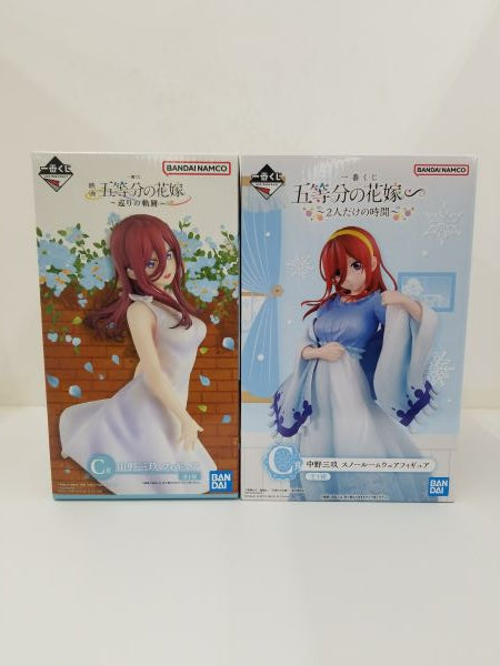 中古】【未開封】【セット】五等分の花嫁 中野三玖 フィギュア 2点 