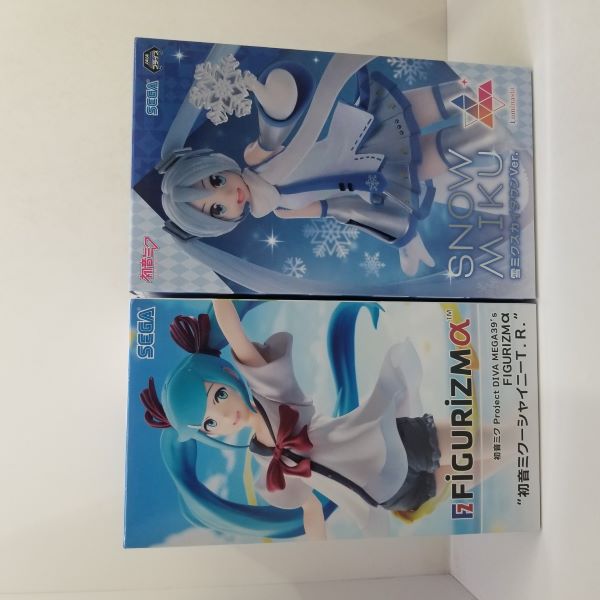 中古】【未開封】【セット】初音ミク フィギュア『Luminasta 雪ミク スカイタウンVer.』『Project DIVA MEGA39