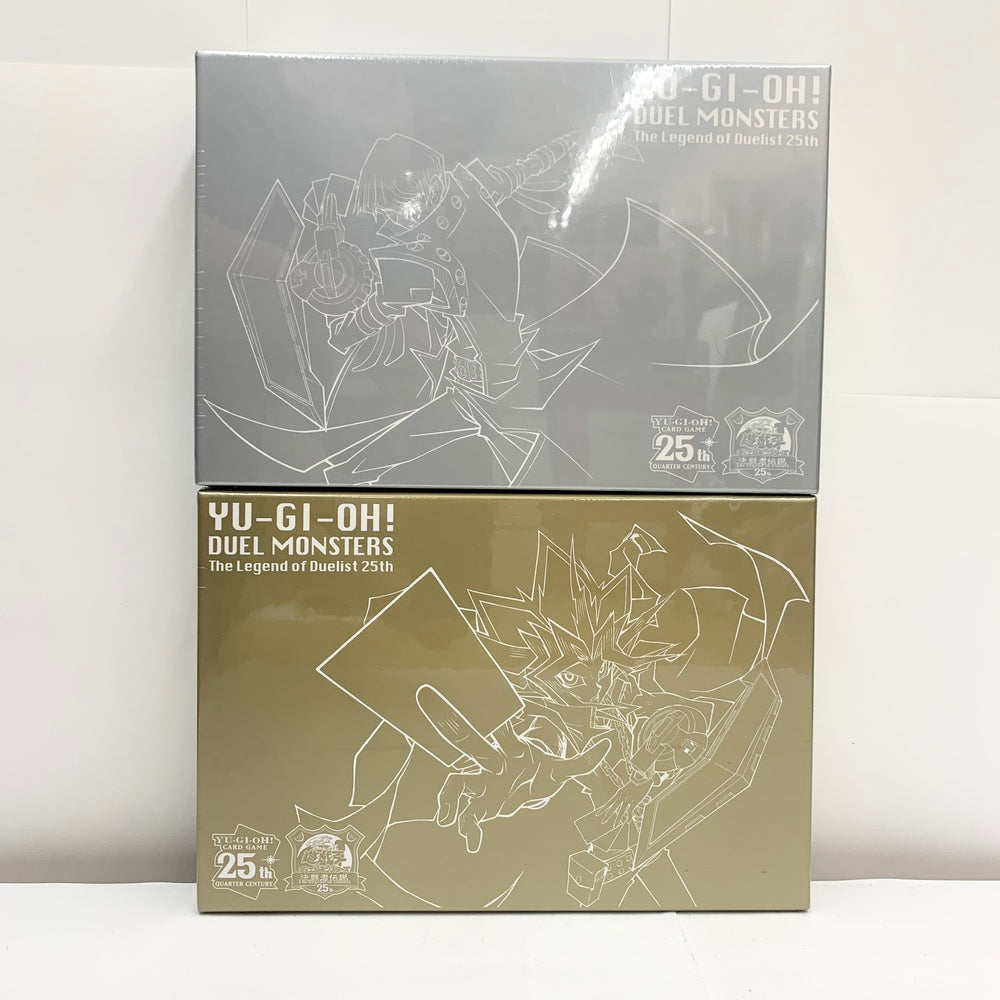 【中古】【未開封】【セット】「遊戯王デュエルモンスターズ 決闘者伝説(The Legend of Duelist) QUARTER  CENTURY」海馬瀬人 スーベニアボックスB＆闇遊戯 スーベニアボックスA＜コレクターズアイテム＞（代引き不可）6585