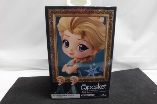 中古】【未開封】エルサ(濃緑) 「アナと雪の女王 エルサのサプライズ」 Q posket-Elsa Frozen Fever Design