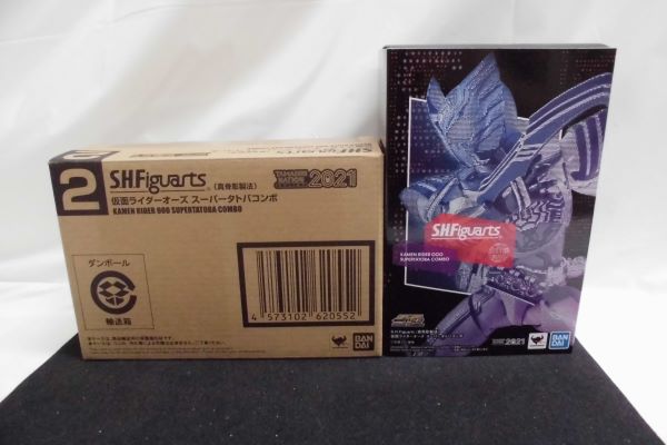 【中古】【開封品】S.H.Figuarts(真骨彫製法)仮面ライダーオーズ スーパータトバ コンボ 「仮面ライダー×仮面ライダー フォーゼ＆オーズ  MOVIE大戦MEGA MAX」 TAMASHII NATION ONLINE 2021 開催記念商品＜フィギュア＞（代引き不可）6597