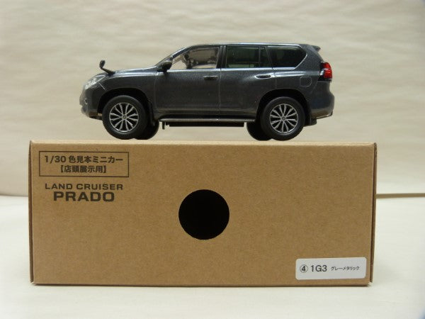 【中古】【開封品】店頭展示用 1/30 TOYOTA ランドクルーザー PRAD 1G3 グレーメタリック＜コレクターズアイテム＞（代引き不可）6600