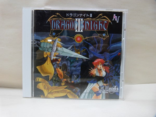 中古】【箱説あり】【動作未確認】PCエンジン スーパーCDロムロム ドラゴンナイト3 レトロゲーム＜