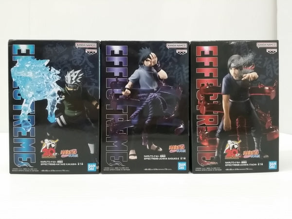 【中古】【未開封】【３体セット】「NARUTO-ナルト-疾風伝」 EFFECTREME　 はたけカカシ＆うちはサスケ＆うちはイタチ＜フィギュア＞（代引き不可）6603