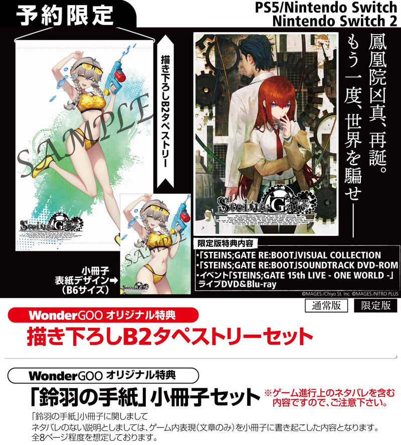 WonderGOOオリジナル特典＜「鈴羽の手紙」小冊子セット＞】STEINS;GATE