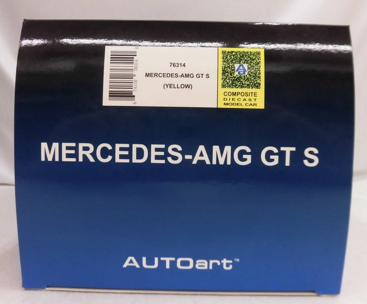 【中古】【開封品】1/18 メルセデス・AMG GT S(イエロー) [76314]＜コレクターズアイテム＞（代引き不可）6355