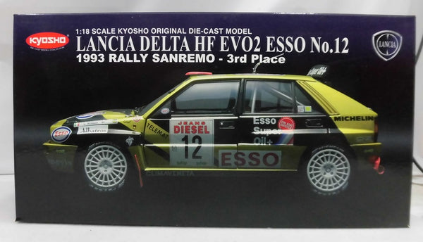 【中古】【開封品】1/18 Lancia Delta HF Integrale ESSO 1993 RALLY SANREMO 3rd Place #12(イエロー×ブラック) [K08346A]＜コレクターズアイテム＞（代引き不可）6355