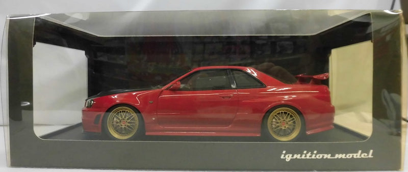 【中古】【開封品】1/18 Nismo R34 GT-R Z-tune (レッド) [IG0016]＜コレクターズアイテム＞（代引き不可）6355