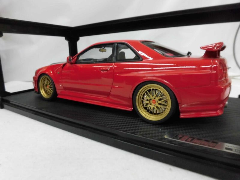 【中古】【開封品】1/18 Nismo R34 GT-R Z-tune (レッド) [IG0016]＜コレクターズアイテム＞（代引き不可）6355