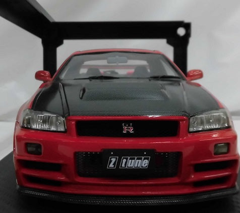 【中古】【開封品】1/18 Nismo R34 GT-R Z-tune (レッド) [IG0016]＜コレクターズアイテム＞（代引き不可）6355