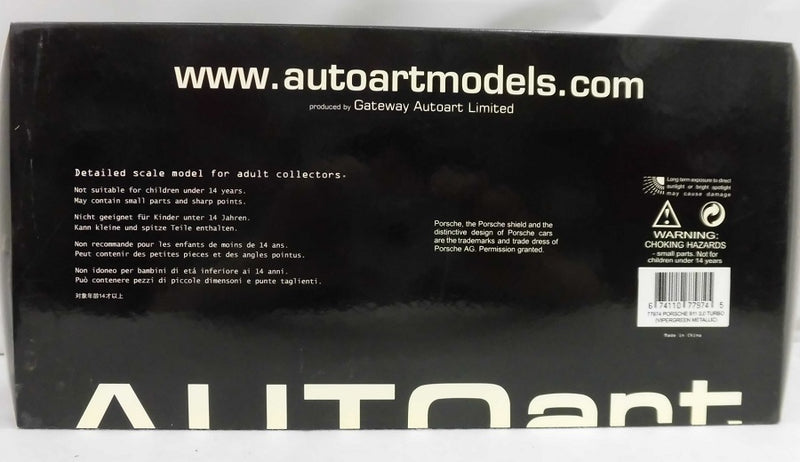 【中古】【開封品】AUTOart ポルシェ 911 3.0 ターボ 1975 バイパー グリーン メタリック 77974＜コレクターズアイテム＞（代引き不可）6355