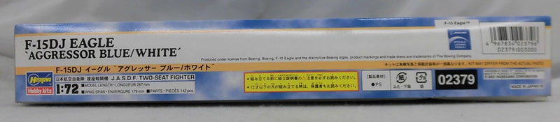 【中古】【未組立】1/72 F-15DJ イーグル ”アグレッサー ブルー/ホワイト” [02379]＜プラモデル＞（代引き不可）6355