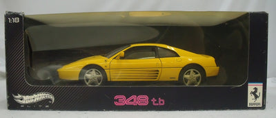 【中古】【開封品】 ミニカー　1/18 Ferrari 348tb(イエロー) 「Hot Wheels ELITE」 [V7437]＜...