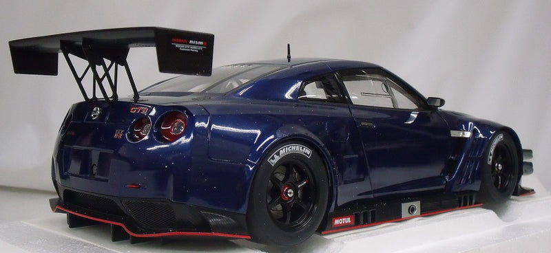 【中古】【開封品】ミニカー　1/18 日産 GT-R NISMO GT3(オーロラフレアブルー・パール) [81584]＜コレクターズアイテム＞（代引き不可）6355