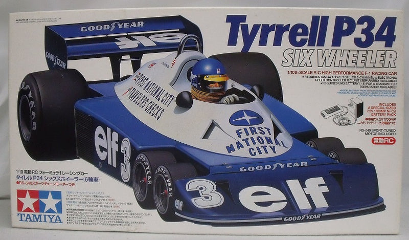 【中古】【未組立】ラジコン 1/10 タイレル P34 シックスホイラー 「フォーミュラー1レーシングカー」 組立式未塗装品 [49154]＜プラモデル＞（代引き不可）6355