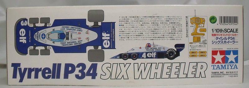 【中古】【未組立】ラジコン 1/10 タイレル P34 シックスホイラー 「フォーミュラー1レーシングカー」 組立式未塗装品 [49154]＜プラモデル＞（代引き不可）6355