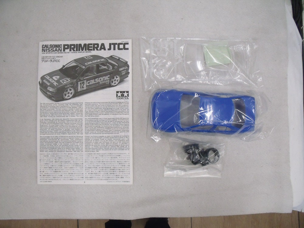 中古】【未組立】プラモデル 1/24 カルソニック・ニッサン プリメーラ JTCC 「スポーツカーシリーズ No.147」 [24147]