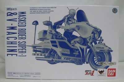 【中古】【開封品】S.H.Figuarts 仮面ライダースーパー1＆Vマシーンセット 「仮面ライダースーパー1」 魂ウェブ商店限定＜フ...