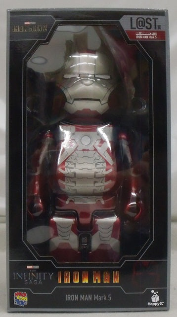 【中古】【未開封】BE＠RBRICK-ベアブリック- 400% IRON MAN Mark 5 「Happyくじ BE＠RBRICK ...