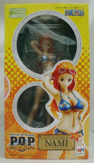 【中古】【開封品】ナミ Crimin Ver.＆ガイドブック 「ワンピース」 エクセレントモデルLIMITED Portrait.Of.Pirates Sailing Again ONE PIECE P.O.P公式ガイドブックPOPs!フィギュア付き限定版＜フィギュア＞（代引き不可）6355