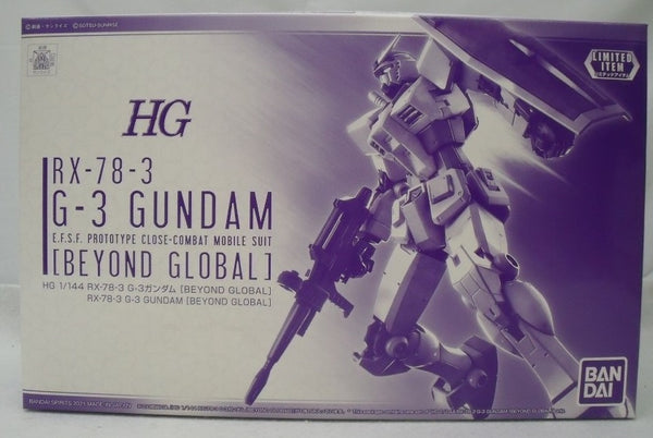 【中古】【未組立】1/144 HG RX-78-3 G-3ガンダム BEYOND GLOBAL 「機動戦士ガンダム」 GUNPLA EXPO TOKYO 2020開催記念＜プラモデル＞（代引き不可）6355
