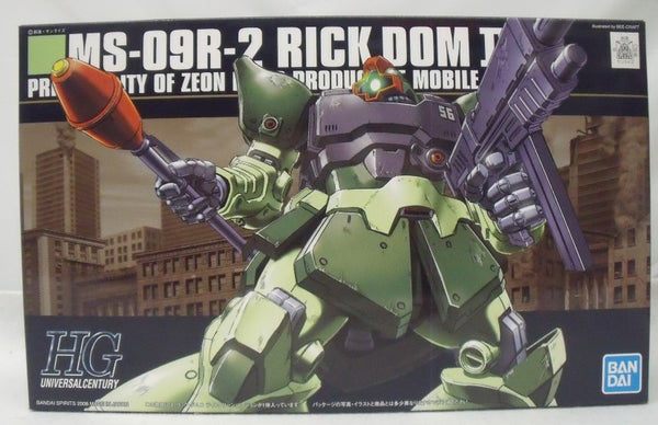 【中古】【未組立】1/144 HGUC MS-09R-2リックドムII ライトグリーンバージョン「機動戦士ガンダム0080 ポケットの中の戦争」＜プラモデル＞（代引き不可）6355