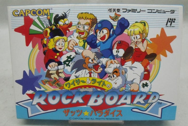 【中古】【箱説あり】ファミコンソフト「ワイリー＆ライトのロックボード ザッツ☆パラダイス」＜レトロゲーム＞（代引き不可）6355