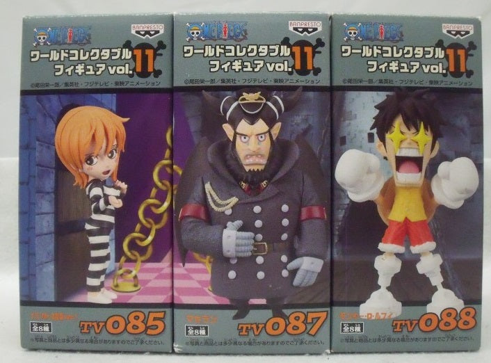 【中古】【未開封】【セット】「ワンピース」 ワールドコレクタブルフィギュアvol.11 ナミ(Mr.2変身ver.) /マゼラン/ルフィ＜フィギュア＞（代引き不可）6355