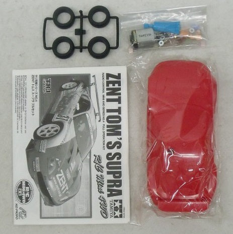 【中古】【開封品】ZENT トムス スープラ(レッド) フルセット 「ラジ四駆シリーズ No.4」 Ad-4バンド＜プラモデル＞（代引き不可）6355