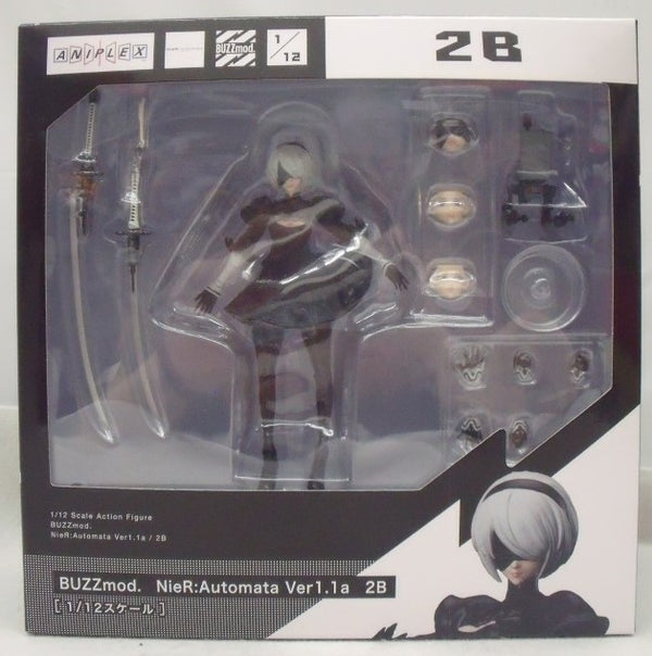 【中古】【開封品】BUZZmod. 2B 「NieR：Automata Ver1.1a」 1/12 アクションフィギュア＜フィギュア＞（代引き不可）6355