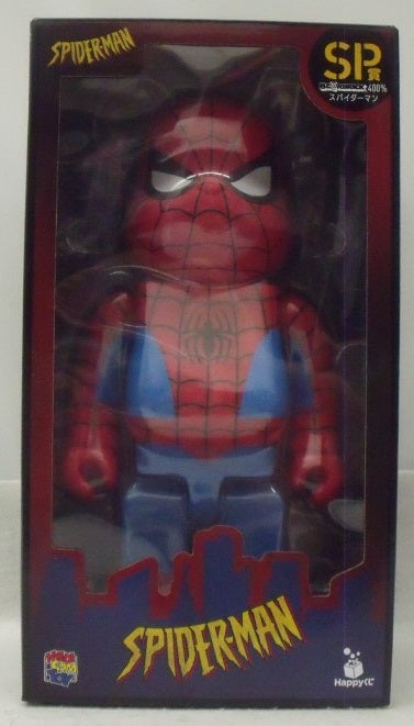 【中古】【未開封】BE＠RBRICK-ベアブリック- 400%「Happyくじ BE＠RBRICK MARVEL『SPIDER-MAN』」SP賞＜フィギュア＞（代引き不可）6355