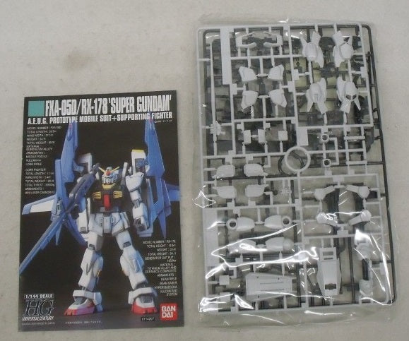 【中古】【未組立】1/144 HGUC FXA-05D/RX-178 スーパーガンダム 「機動戦士Zガンダム」＜プラモデル＞（代引き不可）6355