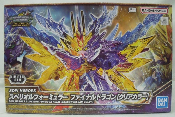 【中古】【未組立】SDW HEROES スペリオルフォーミュラー ファイナルドラゴン[クリアカラー] SDガンダムワールドヒーローズ＜プラモデル＞（代引き不可）6355