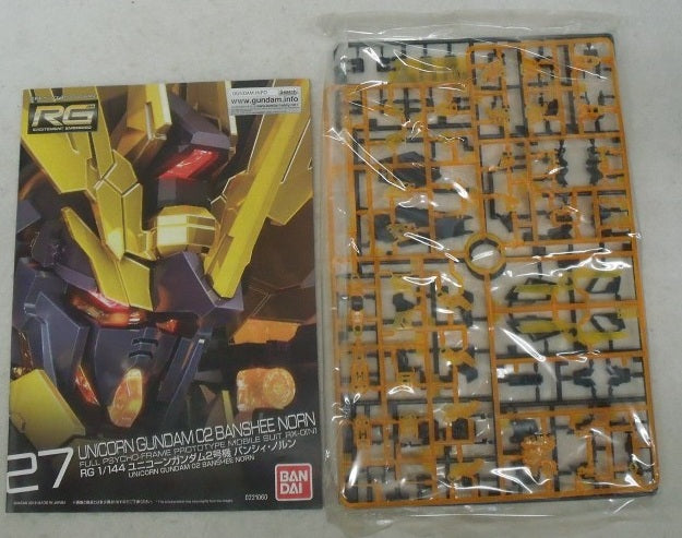 【中古】【未組立】1/144 RG RX-0[N] ユニコーンガンダム2号機 バンシィ・ノルン 「機動戦士ガンダムUC」 [0221060]＜プラモデル＞（代引き不可）6355