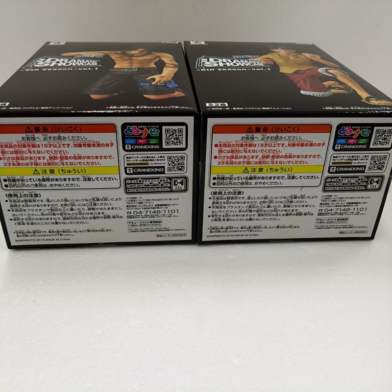 【中古】【未開封】【セット】全2種 「ワンピース」 DRAMATIC SHOWCASE 〜5th season〜 vol.1 ルフィ エース＜フィギュア＞（代引き不可）6384