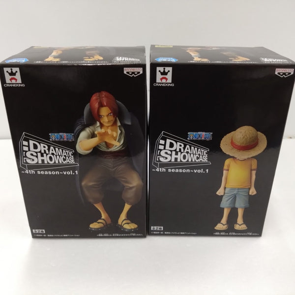 【中古】【未開封】【セット】全2種 「ワンピース」 DRAMATIC SHOWCASE 〜4th season〜 vol.1 ルフィ シャンクス＜フィギュア＞（代引き不可）6384